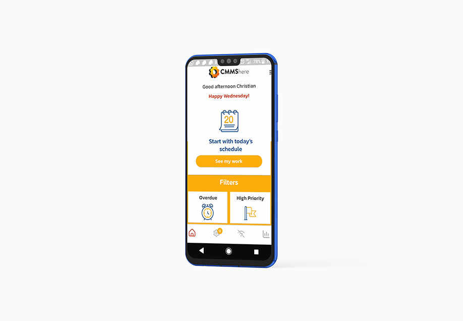 CMMShere on a phone app